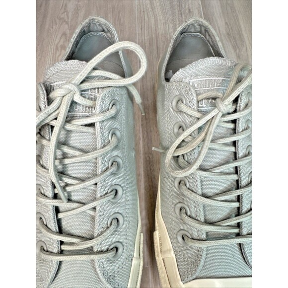 Converse Shoes all star Womens 7 Lift Ripple Low Ox Light Blue Platform sneakers - Picture 5 of 10